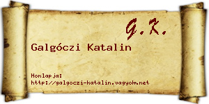 Galgóczi Katalin névjegykártya